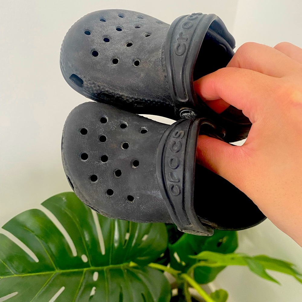 Crocs Black Classic Clogs Baby Toddler Size 5 and 8